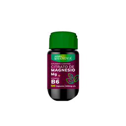 Citrato De Magnesio Mg + B6 120 Cápsulas / 500 mg